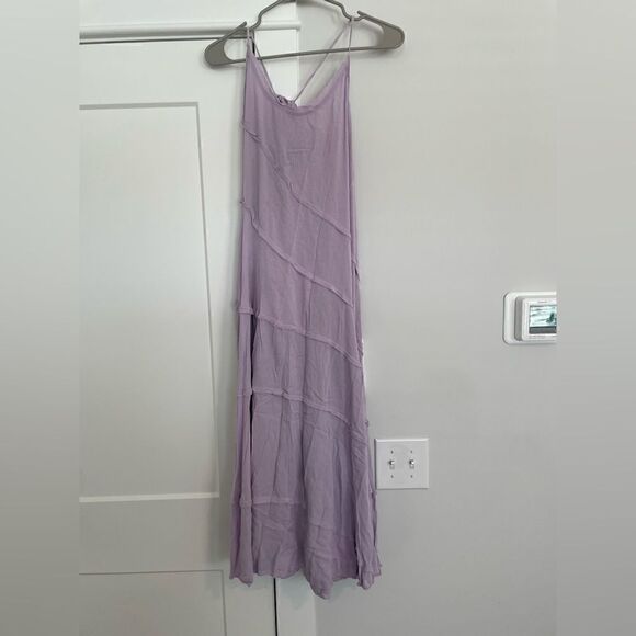 Boutique Lavender Tiered Dress - Picture 3 of 5